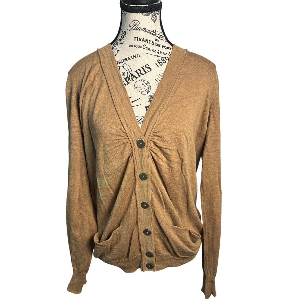 Pure DKNY Cotton/Wool Blend Cardigan